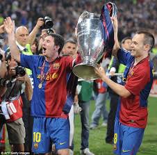 Image result for INiesta bids farewell to barca