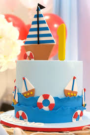 Theme Birthday Cake For Little Boy Nautical Theme Birthday Party Ideas Photo 1 Of 13 Nautical Theme Birthday Cool Birthday Cakes Nautical Birthday Cakes