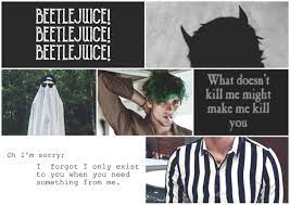 Beetlejuicing is when one user posts a comment or thread on reddit, and another user with a username relevant to that parent comment or thread responds. Do You Feel Held By Him Beetlejuice Hi I Ll Be Your Guide I Ll Be Your