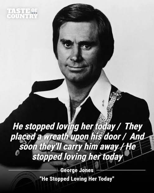 Few songs in country music hit as hard as George Jones' “He Stopped Loving Her Today.” ❤️ Often called the greatest country song of all time, it tells a heartbreaking story of
