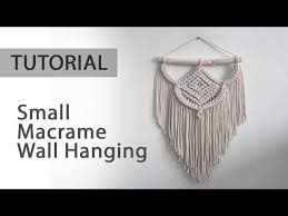 Maybe you would like to learn more about one of these? Tutorial Small Macrame Wall Hanging White Boho Youtube