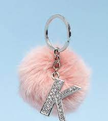 K 651 7 5 k did you make this project? Skinnydip Exclusive Alphabet Pom Keychain Letter K Girly Jewelry Girly Accessories Stylish Alphabets