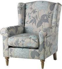 Amazon Com Collins Wing Back Chair 41 Hx32 Wx35 D Blue Flowers Home Kitchen Arm Chairs Living Room Living Room Chairs Upholstered Chairs