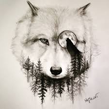 Majla Art On Instagram Wolf Double Exposure Pencil Drawing Do You Like It Wolf Doubleexposure Eye Wolf Tattoo Design Wolf Sketch Cool Wolf Drawings