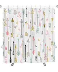 Robot Check Girls Shower Curtain Bathroom Curtain Set Curtains