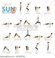 Thus, sun salutations are a yang practice while moon salutations tap into yin energy. Infographic Yoga Vector Photo Free Trial Bigstock