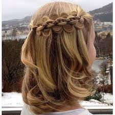 Five Strand Braids Middle Being An English Braid From Both Sides Joined In The Back Hair Inspiration Goddess Hairstyles Dance Hairstyles