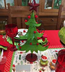 Grinch Tablescape Table Setting Red And Green Christmas For More Information About Everything Christmas Tablescapes Disney Christmas Diy Grinch Decorations