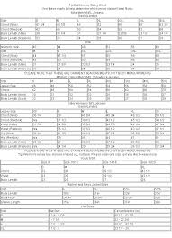 reebok nfl jersey size chart