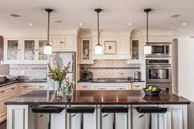 I'll also share some gorgeous pendants at the end to get you started on finding the perfect lighting for your kitchen! 55 Beautiful Hanging Pendant Lights For Your Kitchen Island Kitchen Design White Kitchen Island Kitchen Island Lighting Pendant