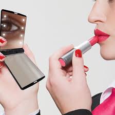 Hand mirror with led lights. China Hand Travel Pocket Beauty Mirrors 8pcs Led Folding Makeup 2x Magnifying Compact Mirror With Led Lights China Pocket Mirror And Compact Mirror Price