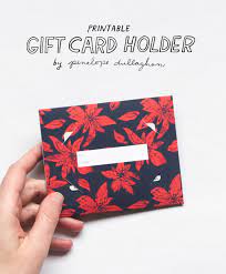 Custom gift cards gift cards for your business. Printable Freebie Holiday Gift Card Holder Design Sponge