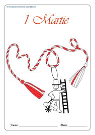 Desene cu martisoare si bratari rosii din elastrice care sa le pui ca accesoriu un martisor. Martisor Planse De Colorat Si Educative Working Moms Childminding 8 Martie