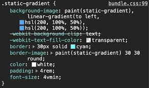 Did you know that you can also utilize it within borders? Adam Argyle On Twitter Playing Around With Houdini And A Static Gradient Paint Effect For Borders Backgrounds Or Even Gradient Filled Text Https T Co U4chpzn6gi