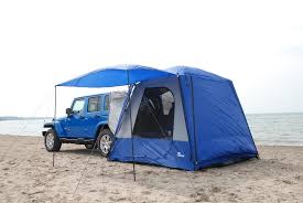 This unit transforms any suv or minivan into a fully functional campsite for up to six adults, plus additional space for two in the vehicle's cargo area. Napier Sportz Suv Minivan Tent 82000 Best Camping Tents Attached To Minivans Suvs For Sale