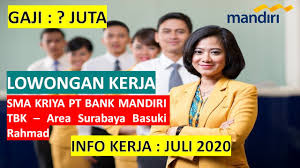 Lowongan crew restoran mc donald's purwakarta. Lowongan Kerja Sma Kriya Pt Bank Mandiri Tbk Area Surabaya Basuki Rahmad Info Loker Juli 2020 Youtube