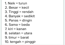 Kumpulan kalimat sinonim dan antonim lengkap dengan contoh & artinya. Carilah 10 Kata Yang Beranonim Kemudian Membuat Kalimat Brainly Co Id