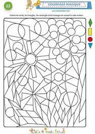 coloriage magique 22 a 4 formes geometriques jeux de loup-garou sonic