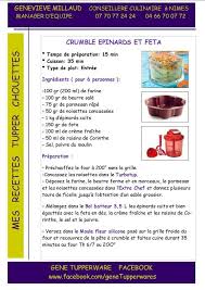 Entree Crumble Epinards Et Feta Tupperware Recette Tuperware Recette Tupperware Recette