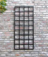 Unsere verzinkten rankgitter aus metall sind rostfrei, stabil und eine schöne gartendeko. Kleines Rankgitter Bauhaus 155 X 70 Viereckig In Metall Schwarz Modern Trellis Wall Trellis Trellis