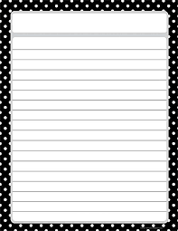 Black Polka Dots Lined Chart Printable Lined Paper Lined Writing Paper Free Printable Stationery