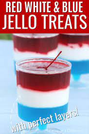 Bring on the red, white and blue with these creative cupcakes, perfect for the fourth of july, memorial day or any favorite occasion. Red White And Blue Jello And Video Easy And Festive 4th Of July Jello