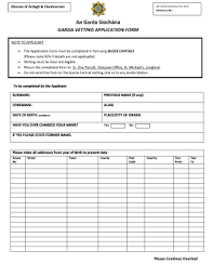 Maybe you would like to learn more about one of these? Garda Vetting Form Fill Online Printable Fillable Blank Pdffiller