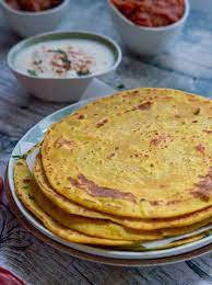 Besan Masala Roti Roti Made Of Gram Flour Besan The Magic Saucepan Recipe Indian Food Recipes Roti Recipe Roti