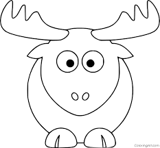 For boys and girls, kids and adults, teenagers and toddlers, preschoolers and older kids at school. Easy Cartoon Baby Moose Coloring Page Coloringall