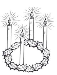Corona De Adviento Para Colorear
