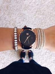 Black And Rose Gold Watch Womens Untitled Rose Gold Watches Womens Designer Watches Mvmt Women