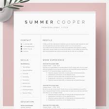The simple and minimal layout makes. Modern Resume Template For Google Docs Microsoft Word Mac Etsy Letter Template Word Modern Resume Template Cv Template