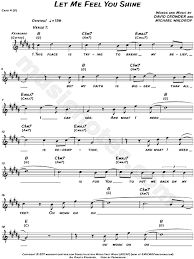 David Crowder Band Let Me Feel You Shine Sheet Music Leadsheet In B Major Transposable Download Print Sku Mn0099636