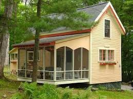 Tiny House With Big Screen Porch Tiny Cottage Tiny House Tiny House Living