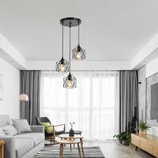 Hendrika luxury elegant glossy crystal. 17 Stories Chandelier Retro Vintage Hanging Pendant Lamp 3 Light Cage Shade Ceiling Fixture Wayfair