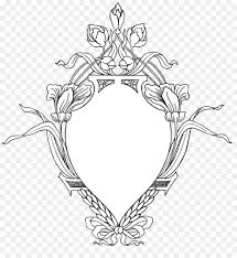 Free fashion pattern vector background. Black And White Flower Clipart Design Art Drawing Transparent Clip Art