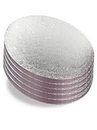 Each cake circle in set of 10 measures 6 this item: 6 Inch Round Silver Cake Drum The Vanilla Valley