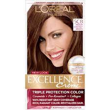 Leave out a few wisps of hair to keep the look soft and delicate. L Oreal Paris Excellence Creme Medium Chestnut Brown 5cb Amazon In Beauty