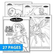 Saint Cecilia 27 Page Coloring Download Coloring Download Coloring Pages Road Trip Activities