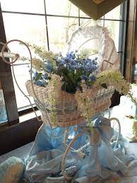 Centerpieces Victorian Baby Shower Baby Shower Flowers Carriage Baby Shower