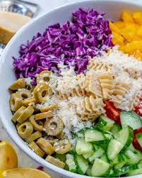 Freezing cooked pasta separately from all of the other salad ingredients is definitely the best option. Simple And Easy Vegetarian Pasta Salad Healthy Fitness Meals