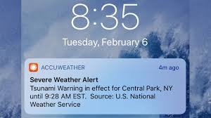 Approximately 60 percent of the human body is made up of water. Tsunami Warning Alert Meant As Test Goes Out In Error To App Users Abc7 New York
