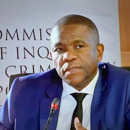 NEWS: Lt General Nhlanhla Mkhwanazi tells the Madlanga Commission that  private vehicles belonging to Vusi "Cat" Matlala were registered under  Ekurhuleni Metro and they were fitted with blue as if they are
