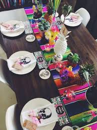 Centerpiece Game Strong Mexican Party Theme Mexican Table Runner Wedding Backyard Reception