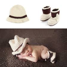 Newborn Baby Cowboy Outfit Photography Props Grandmas Gift Shop