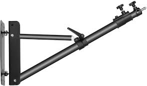 Amazon Com Neewer Triangle Wall Mounting Boom Arm For Photography Studio Video Strobe Lights Monolights Softboxes Umbrellas Reflectors 180 Degree Flexible Rotation Max Length 49 Inches 125 Centimeters Black Camera Photo