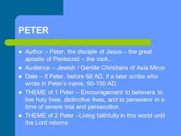 What is the keynote of 1 peter? The General Epistles Hebrews James Peter 1 2 John 1 2 3 Jude Ppt Video Online Download