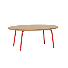 Shop coffee tables at target. Buy Habitat Kirby Oak And Red Gloss Metal Coffee Table Coffee Tables Argos