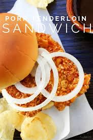 The meal is rounded out with a side of fresh broccoli slaw salad. Pork Tenderloin Sandwiches Recipe Pork Tenderloin Sandwich Recipes Breaded Pork Tenderloin