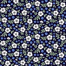 Browse floral backgrounds, flower clipart, & vintage floral illustrations licensed under. Seamless Ditsy Floral Pattern In Vector Small Blue And White Flowers On A Dark Blue Background Stock Vector Adobe Stock